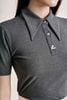 FAT3659 - tylekeo88 tv dệt kim vải len dáng ôm cổ đức phối khuy đá tạo kiểu - tỷ lệ kèo 8899