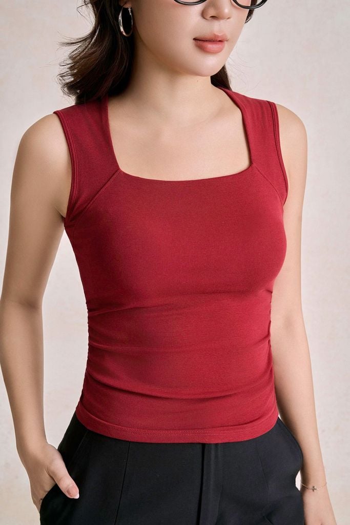 BQN33062 - tylekeo8888 dạo phố vải thô dáng suông ống rộng có túi hai bên hông - tỷ lệ kèo 8899