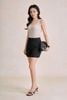 FAT3677 - Áo dệt kim vải thun cotton dáng ôm cổ tròn eo nhún tạo kiểu - PANTIO