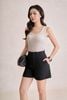 FAT3677 - Áo dệt kim vải thun cotton dáng ôm cổ tròn eo nhún tạo kiểu - PANTIO