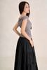 FAT3690 - Áo thun dệt kim vải len dáng ôm cổ thuyền tay chờm thân áo phối nhún eo thời trang - PANTIO