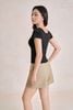FQN5358 - Quần short dạo phố vải kaki eo đáp cạp bản to khoá thân sau - PANTIO