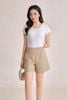 FAT3715 - Áo dệt kim vải thun cotton dáng ôm cổ tròn tay cộc thời trang - PANTIO