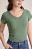 FAT3715 - Áo dệt kim vải thun cotton dáng ôm cổ tròn tay cộc thời trang - PANTIO
