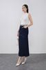 FJB038 - Chân váy jean cao cấp vải denim dáng A thân váy phối đường viền thời trang khoá thân trước - PANTIO