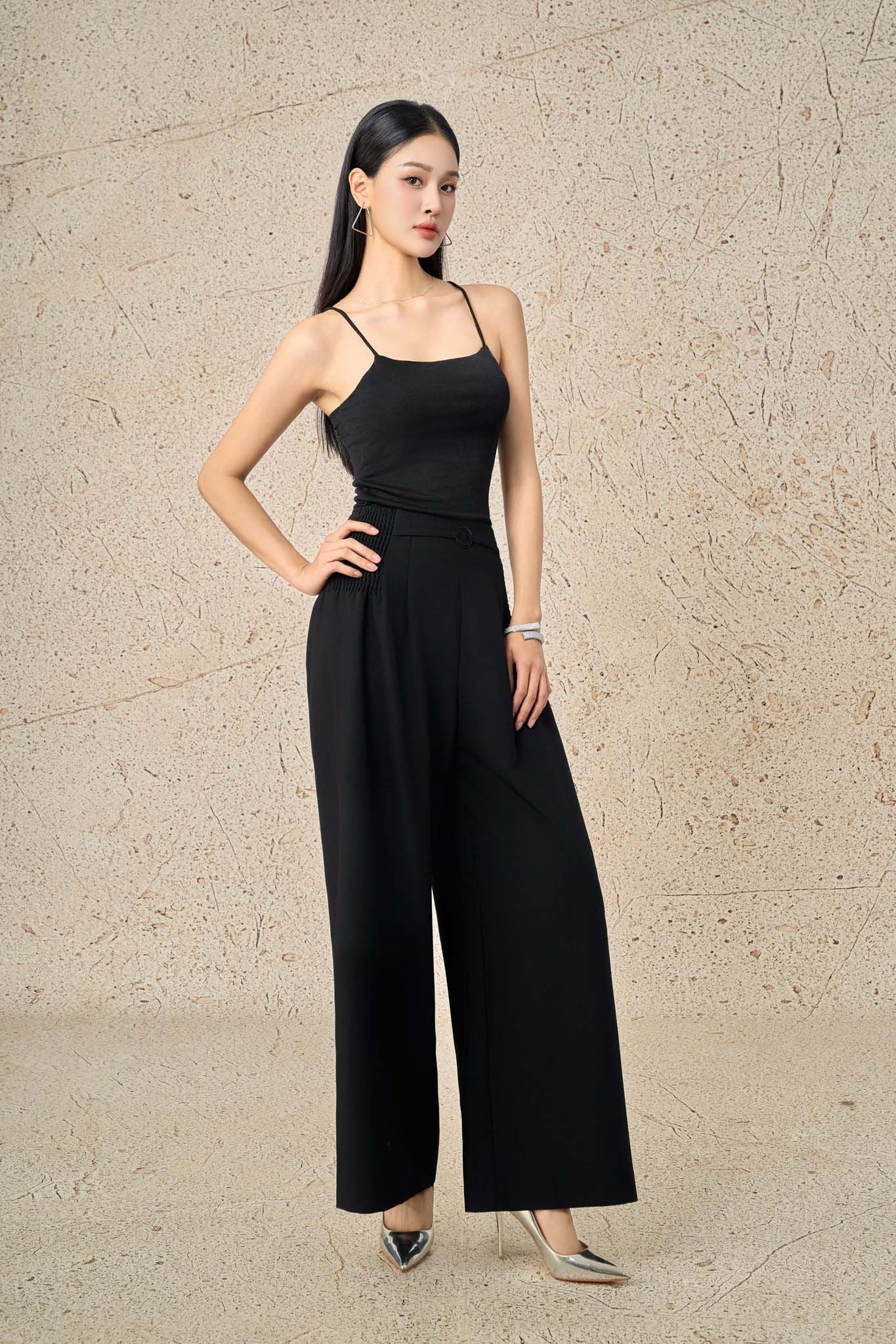 FAT5664 - Áo thun hai dây vải len dáng ôm thời trang - PANTIO