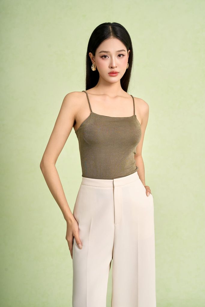 FAT5664 - Áo thun hai dây vải len dáng ôm thời trang - PANTIO