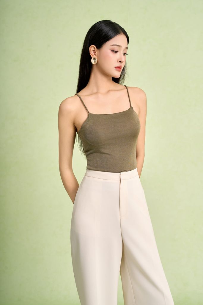 FAT5664 - Áo thun hai dây vải len dáng ôm thời trang - PANTIO