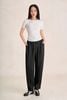 FAT5689 - Áo thun dệt kim vải cotton dáng ôm cổ tròn tay cộc ngực áo có hoạ tiết thời trang - PANTIO