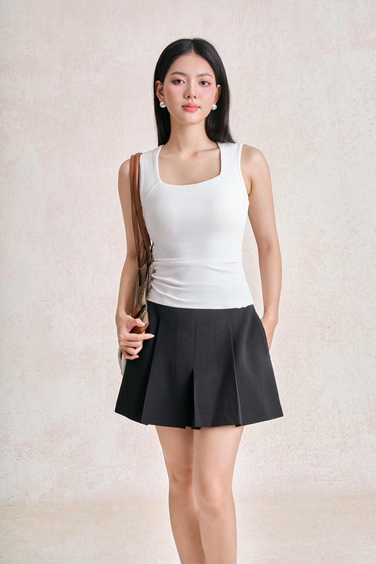 FAT5701 - tylekeo88 tv dệt kim dáng ôm cổ vuông eo phói nhún tạo kiểu - tỷ lệ kèo 8899