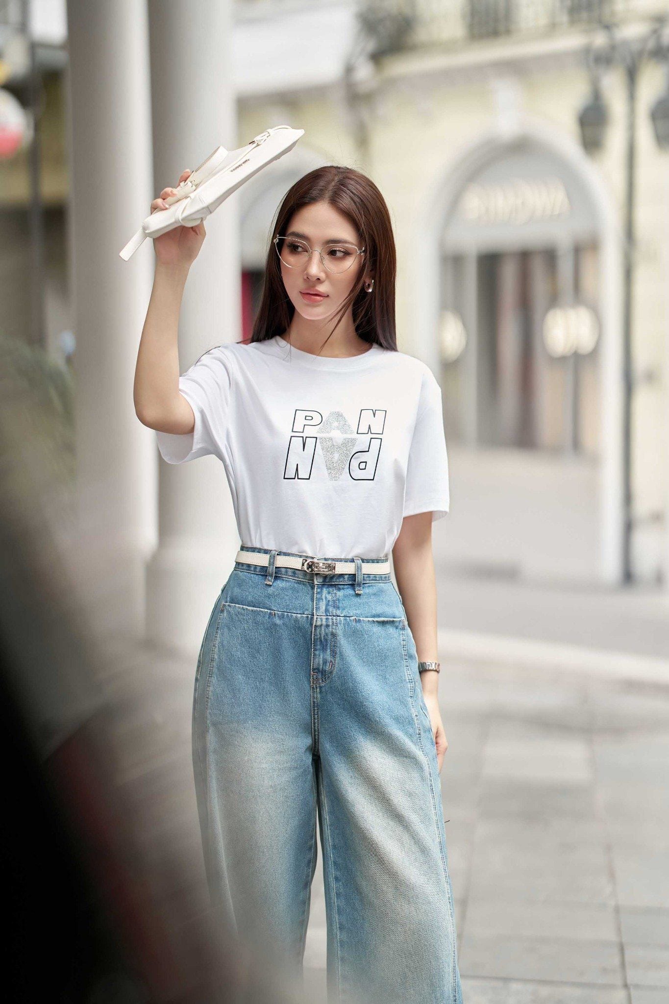 FAT7508 - Áo thun cao cấp vải cotton dáng suông cổ tròn tay ngắn thân áo in hoạ tiết thời trang - PANTIO