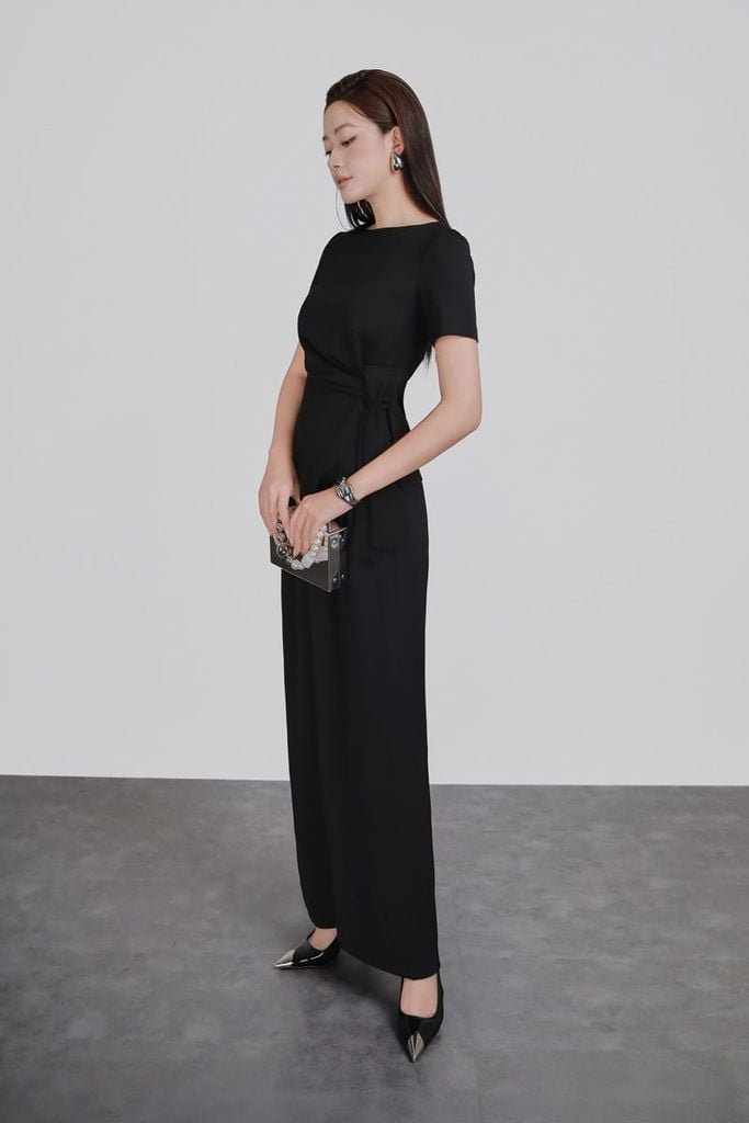 FQD51129 - Quần dài công sở vải tuypxy dáng suông ống đứng khoá thân trước - PANTIO