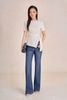 FAT7517 - tylekeo88 tv vải cotton dáng peplum cổ thuyền tay ngắn bên hông phối vạt lệch tạo kiểu - tỷ lệ kèo 8899