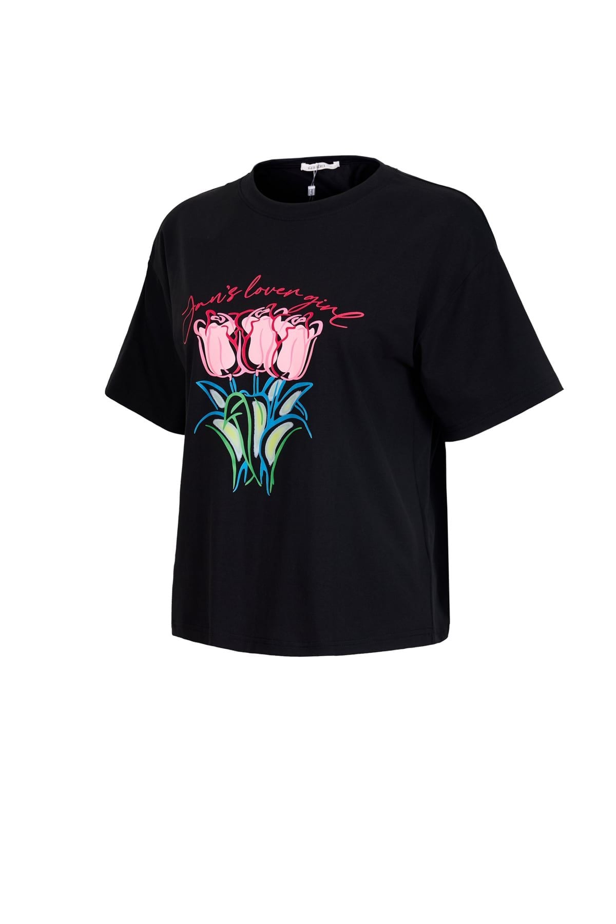 FAT7582 - Áo thun vải cotton dáng suông cổ tròn tay cộc thân áo in hoạ tiết thời trang - JAN.