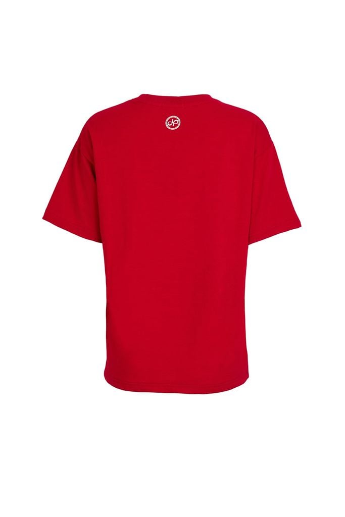 FAT7605 - Áo thun vải cotton dáng suông cổ tròn tay cộc thân áo in hoạ tiết thời trang - JAN.