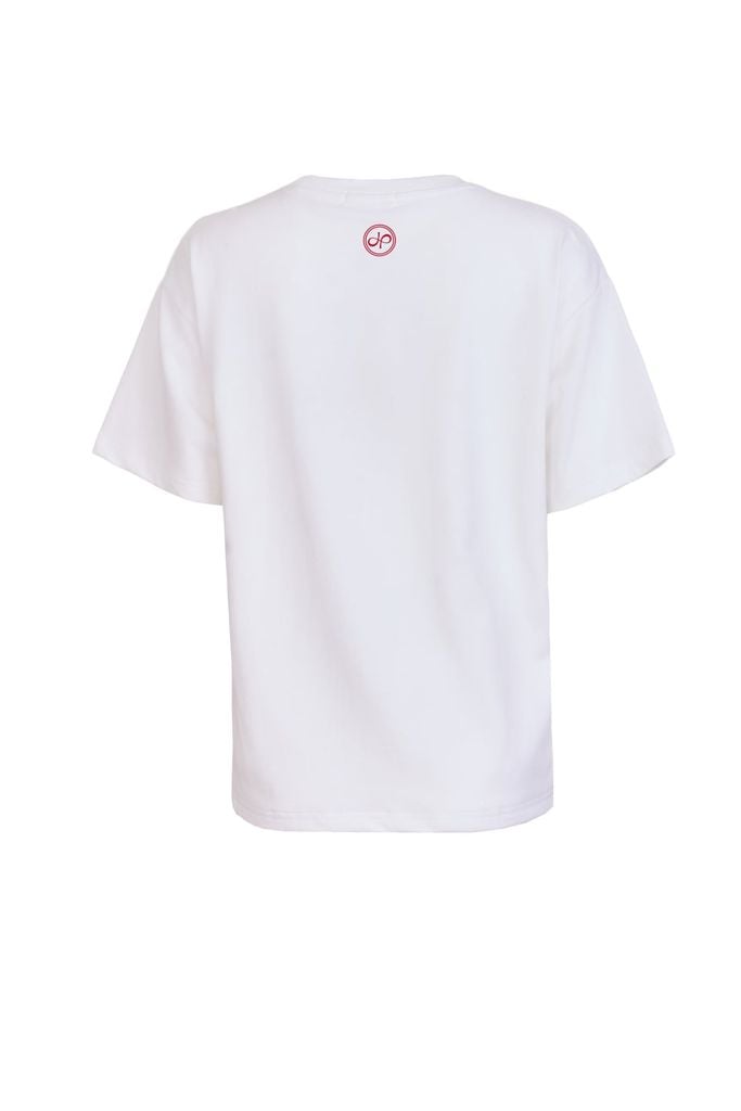 FAT7605 - Áo thun vải cotton dáng suông cổ tròn tay cộc thân áo in hoạ tiết thời trang - JAN.