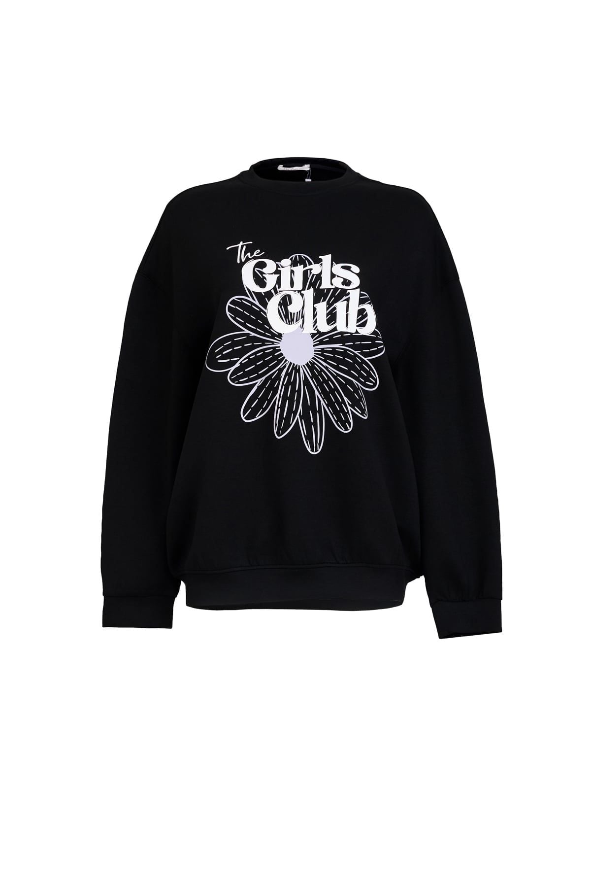 FAT9612 - Áo sweater vải cotton dáng suông cổ tròn tay rộng thân áo in hoạ tiết thời trang - JAN.