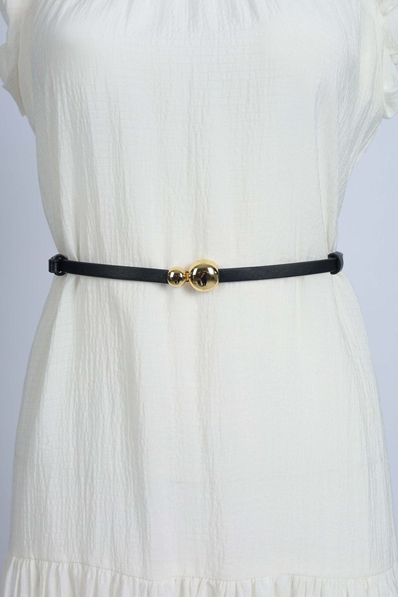 FDL5005 - Dây lưng da thời trang cao cấp 2 đoạn có thể điều chỉnh độ rộng chốt cài kim loại - PANTIO