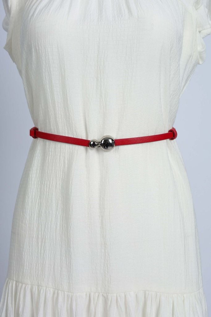 FDL5005 - Dây lưng da thời trang cao cấp 2 đoạn có thể điều chỉnh độ rộng chốt cài kim loại - PANTIO