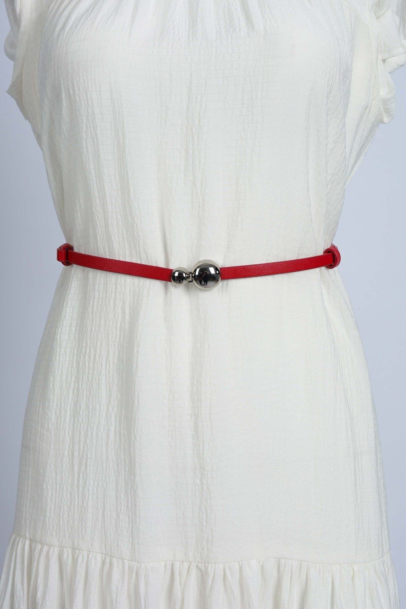 FDL5005 - Dây lưng da thời trang cao cấp 2 đoạn có thể điều chỉnh độ rộng chốt cài kim loại - PANTIO