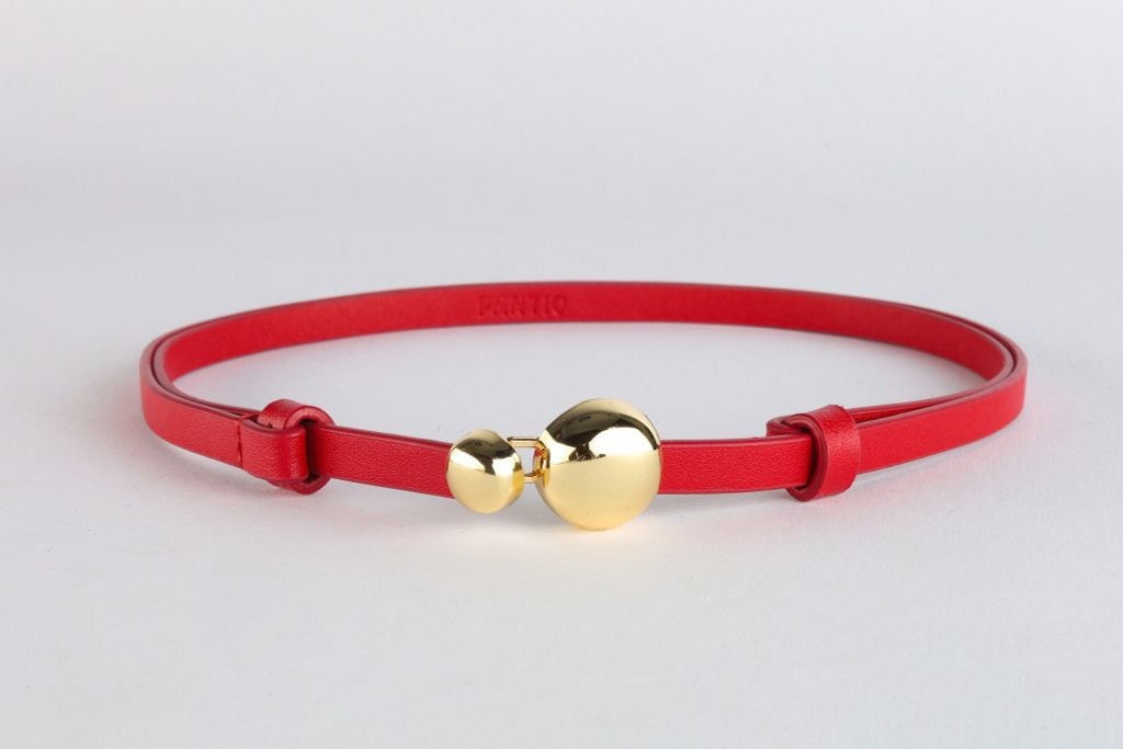 FDL5005 - Dây lưng da thời trang cao cấp 2 đoạn có thể điều chỉnh độ rộng chốt cài kim loại - PANTIO