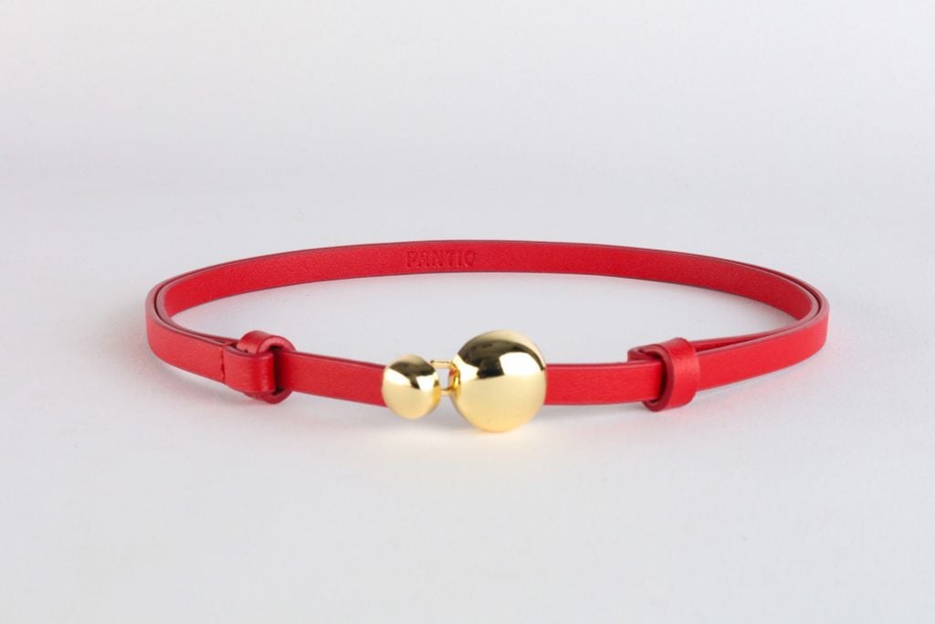 FDL5005 - Dây lưng da thời trang cao cấp 2 đoạn có thể điều chỉnh độ rộng chốt cài kim loại - PANTIO