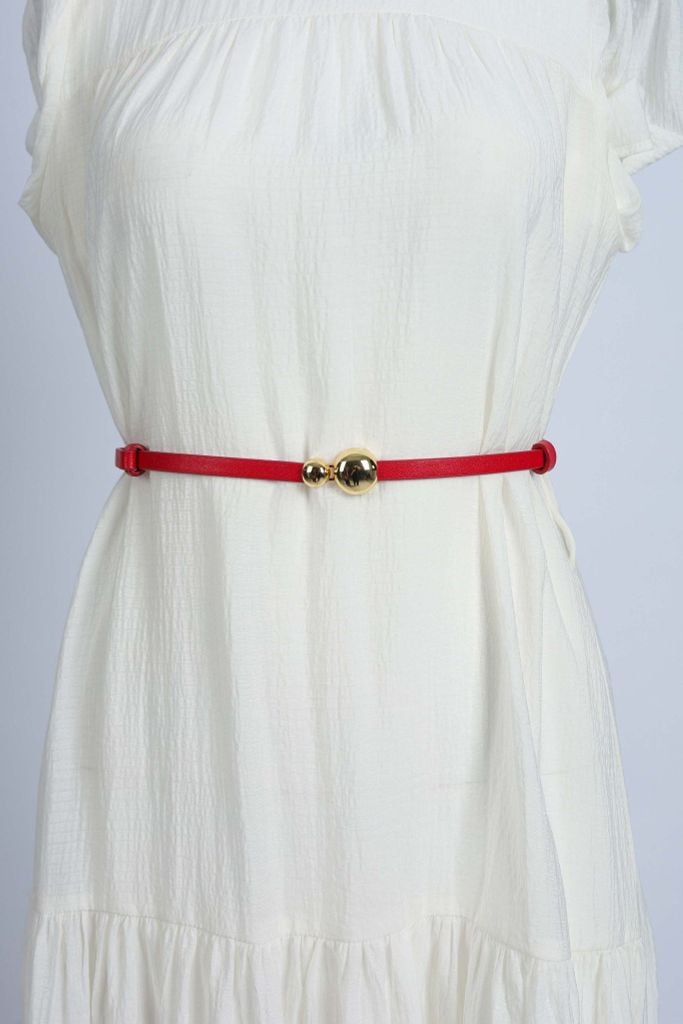 FDL5005 - Dây lưng da thời trang cao cấp 2 đoạn có thể điều chỉnh độ rộng chốt cài kim loại - PANTIO