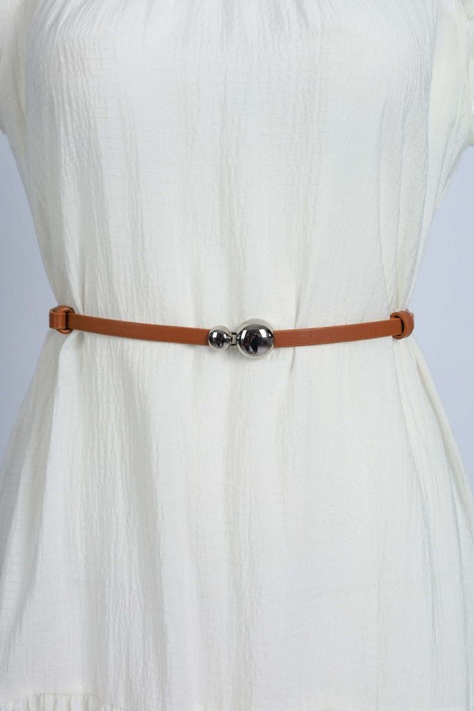 FDL5005 - Dây lưng da thời trang cao cấp 2 đoạn có thể điều chỉnh độ rộng chốt cài kim loại - PANTIO