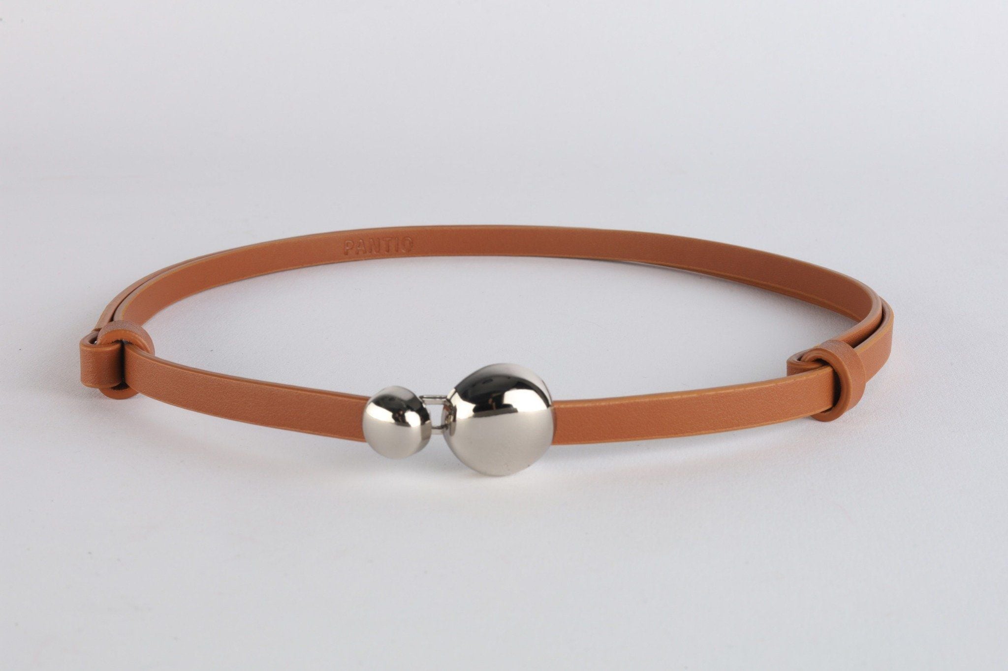 FDL5005 - Dây lưng da thời trang cao cấp 2 đoạn có thể điều chỉnh độ rộng chốt cài kim loại - PANTIO