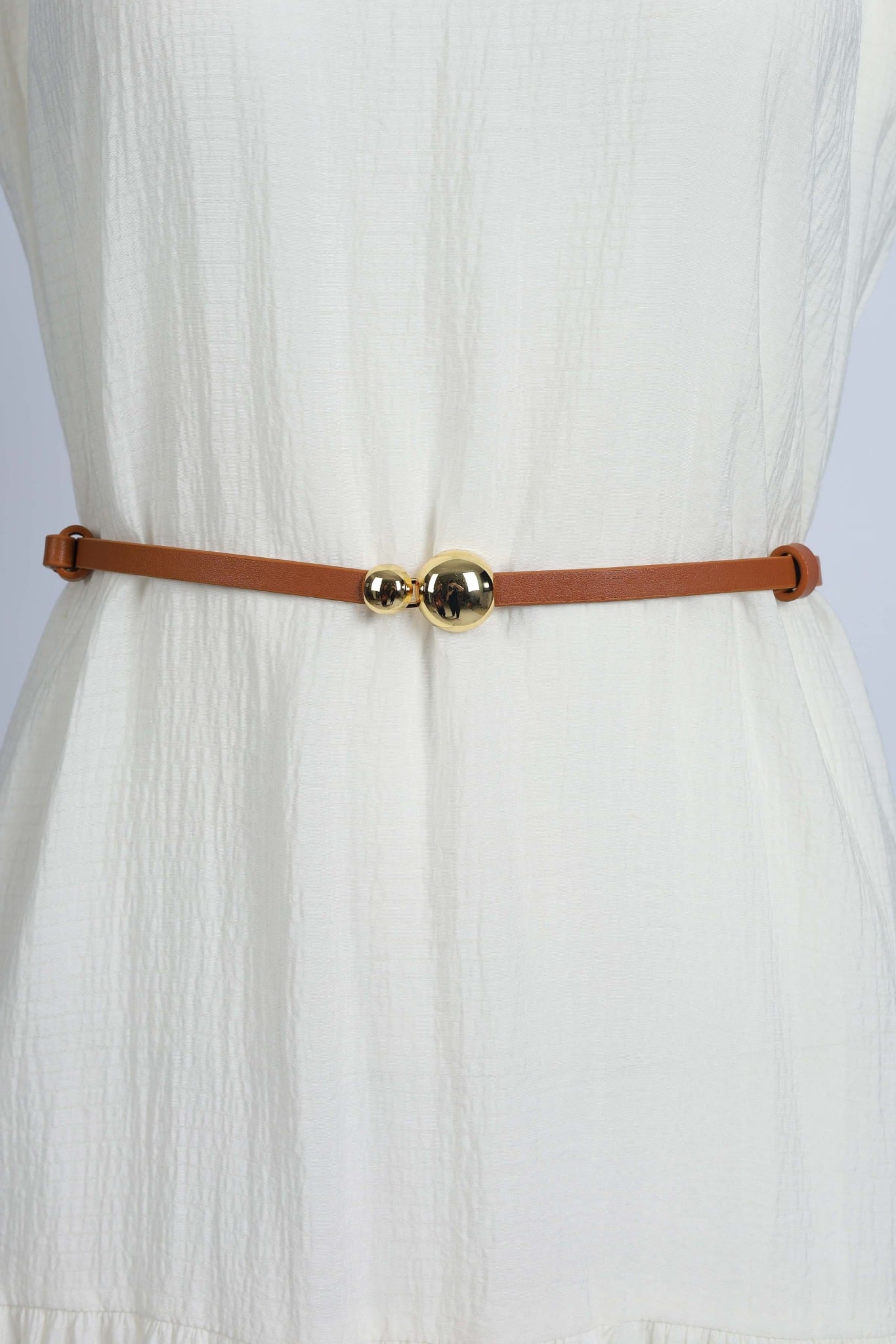 FDL5005 - Dây lưng da thời trang cao cấp 2 đoạn có thể điều chỉnh độ rộng chốt cài kim loại - PANTIO