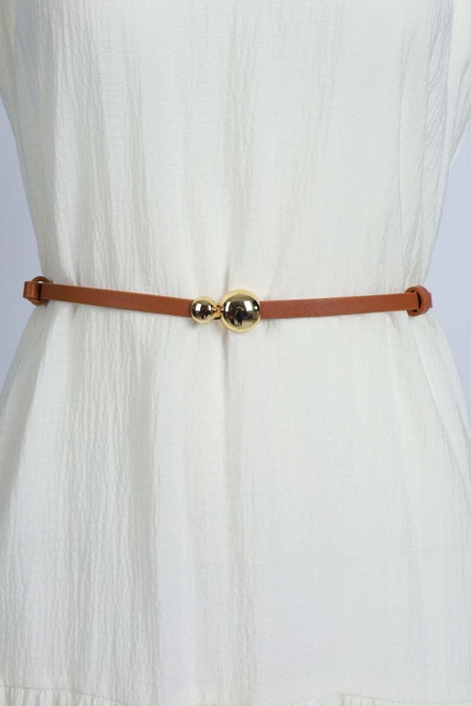 FDL5005 - Dây lưng da thời trang cao cấp 2 đoạn có thể điều chỉnh độ rộng chốt cài kim loại - PANTIO