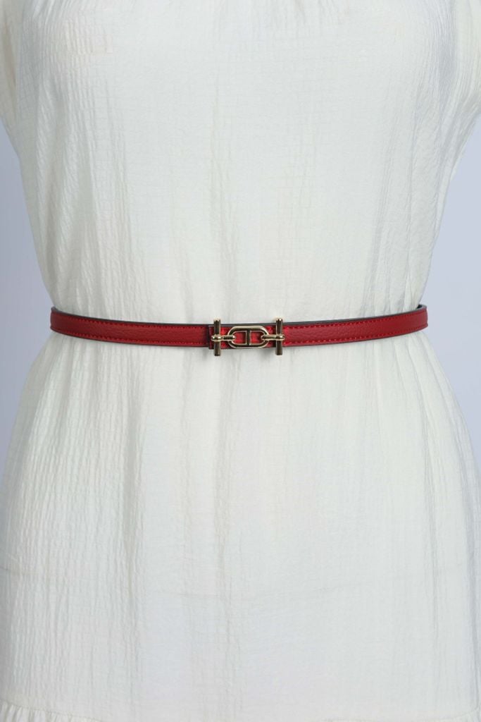 FDL5006 - Dây lưng da thời trang cao cấp 2 màu chốt cài kim loại có thể tháo rời - PANTIO