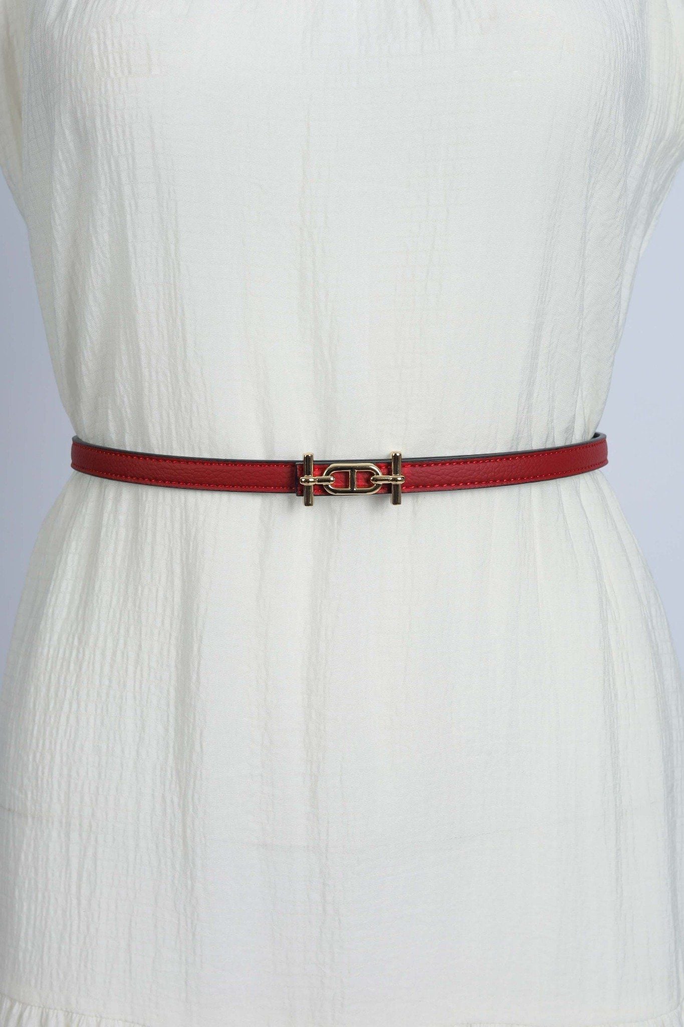 FDL5006 - Dây lưng da thời trang cao cấp 2 màu chốt cài kim loại có thể tháo rời - PANTIO