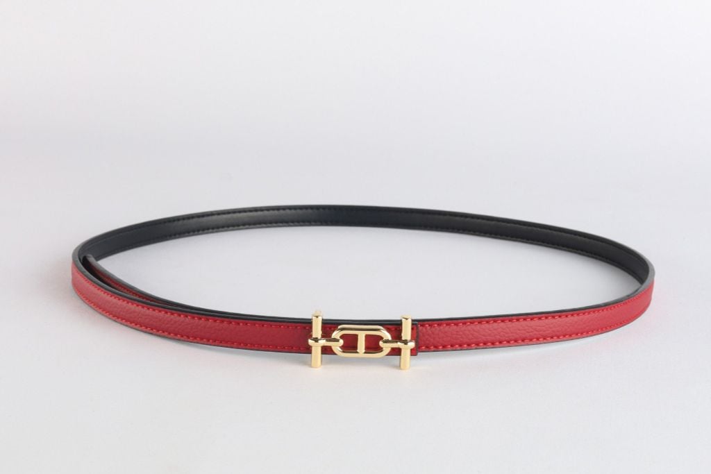 FDL5006 - Dây lưng da thời trang cao cấp 2 màu chốt cài kim loại có thể tháo rời - PANTIO