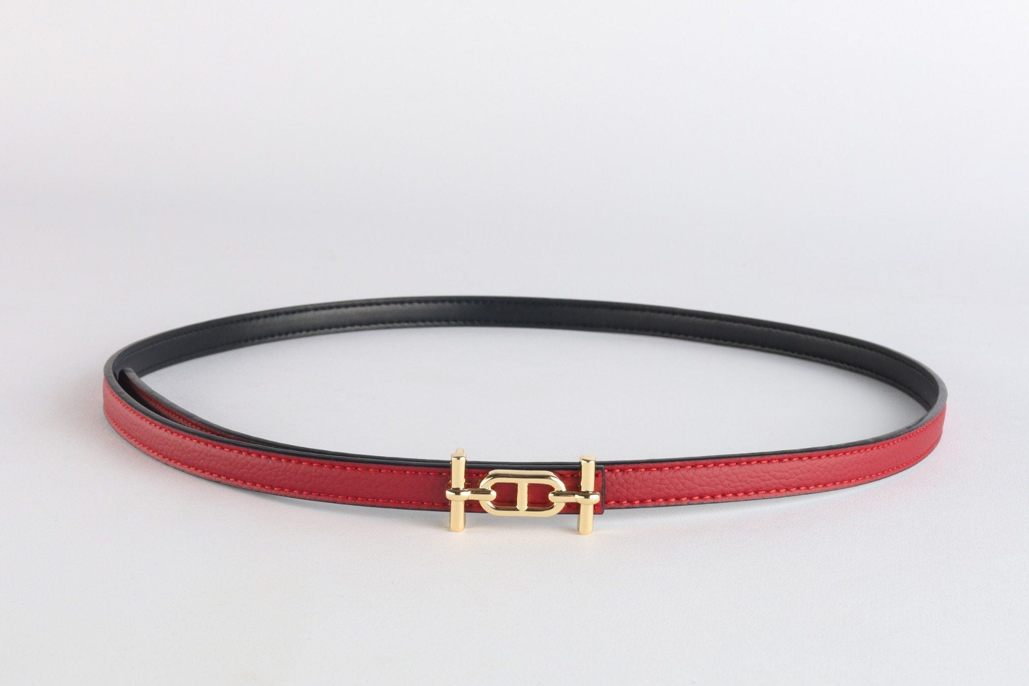 FDL5006 - Dây lưng da thời trang cao cấp 2 màu chốt cài kim loại có thể tháo rời - PANTIO