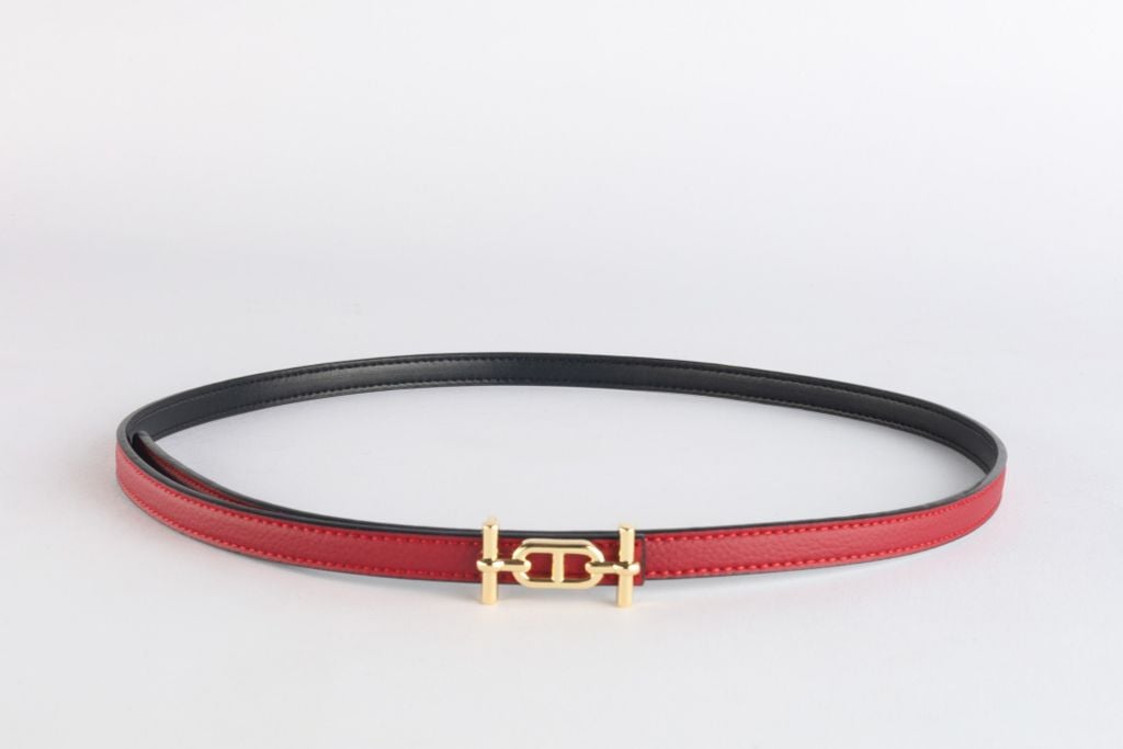 FDL5006 - Dây lưng da thời trang cao cấp 2 màu chốt cài kim loại có thể tháo rời - PANTIO