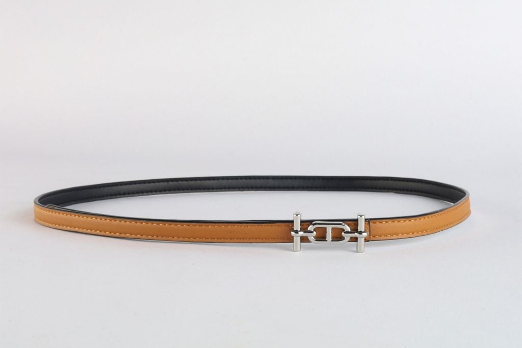 FDL5006 - Dây lưng da thời trang cao cấp 2 màu chốt cài kim loại có thể tháo rời - PANTIO