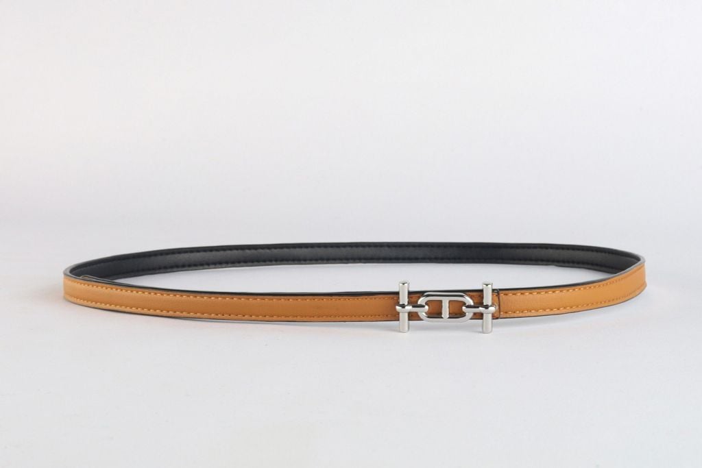 FDL5006 - Dây lưng da thời trang cao cấp 2 màu chốt cài kim loại có thể tháo rời - PANTIO