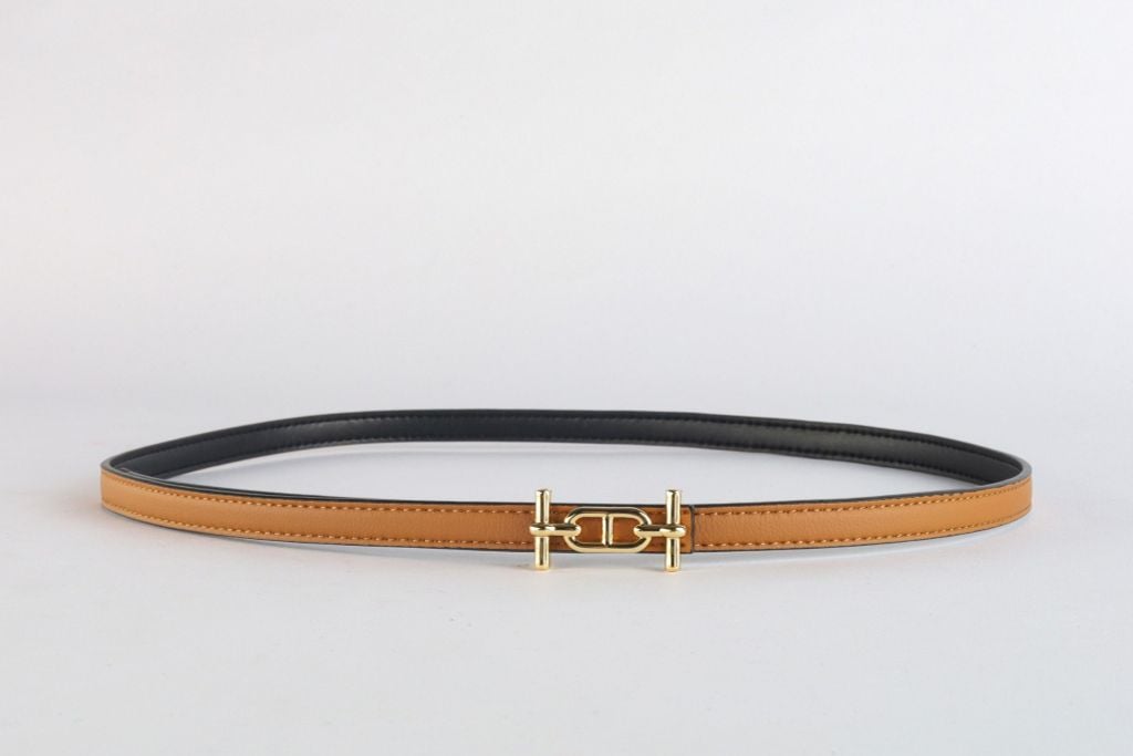 FDL5006 - Dây lưng da thời trang cao cấp 2 màu chốt cài kim loại có thể tháo rời - PANTIO