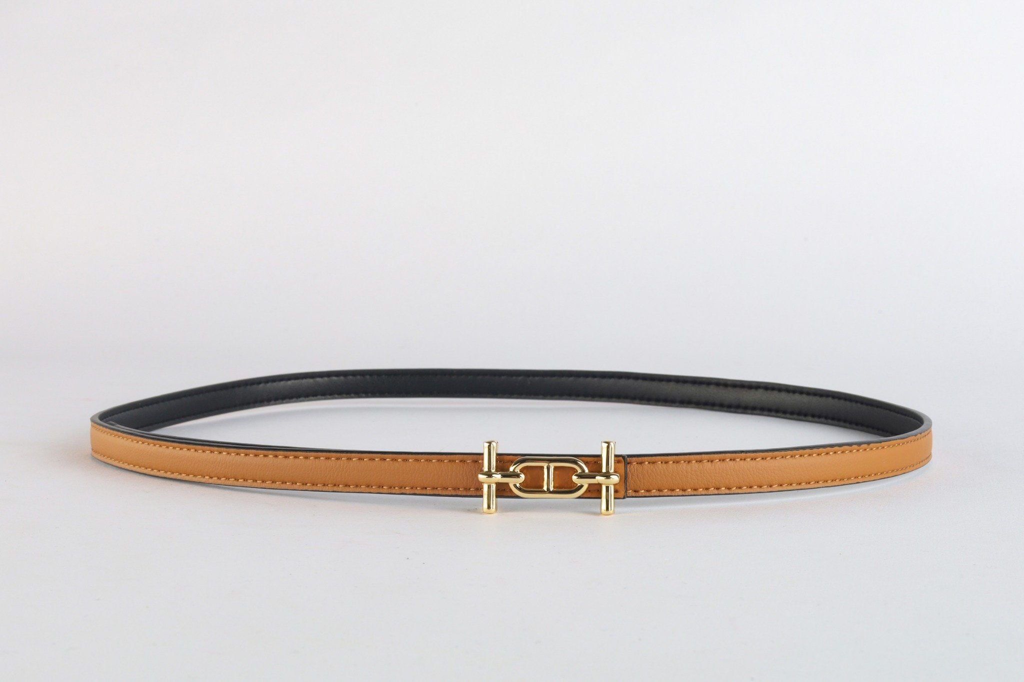 FDL5006 - Dây lưng da thời trang cao cấp 2 màu chốt cài kim loại có thể tháo rời - PANTIO