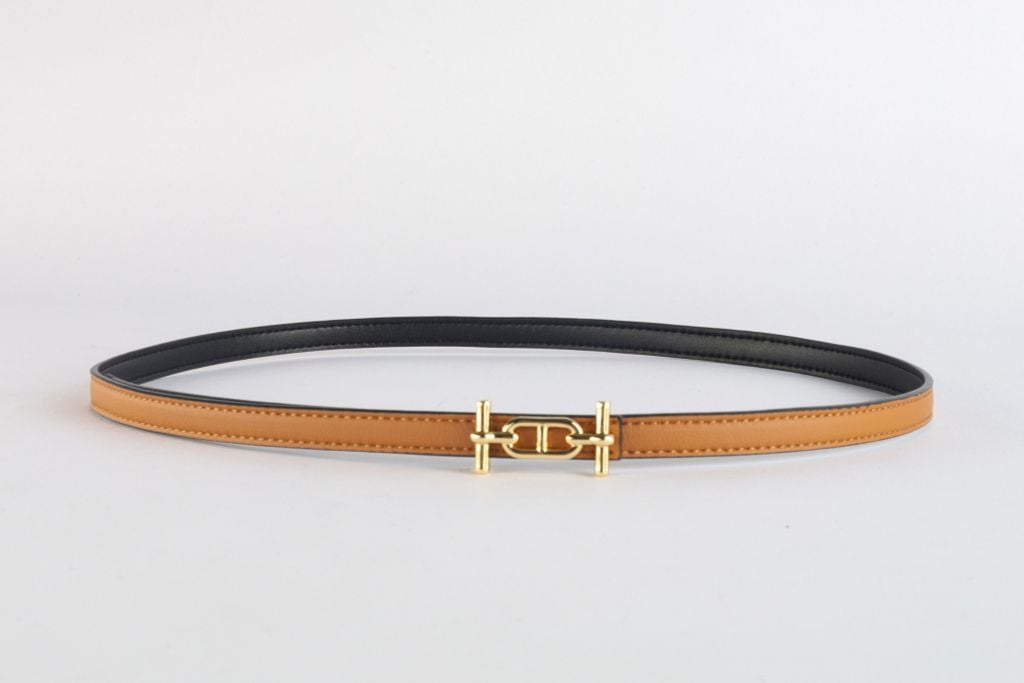 FDL5006 - Dây lưng da thời trang cao cấp 2 màu chốt cài kim loại có thể tháo rời - PANTIO