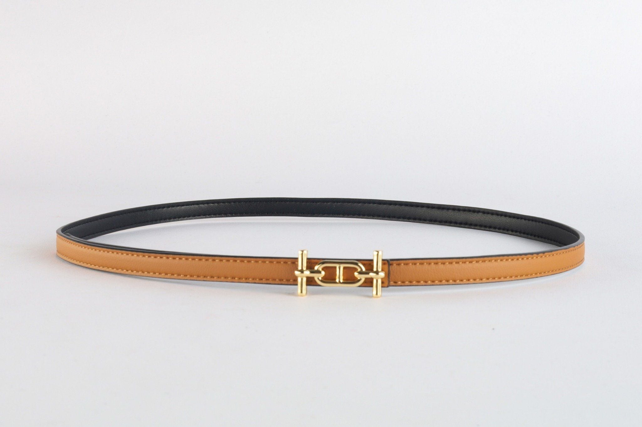 FDL5006 - Dây lưng da thời trang cao cấp 2 màu chốt cài kim loại có thể tháo rời - PANTIO