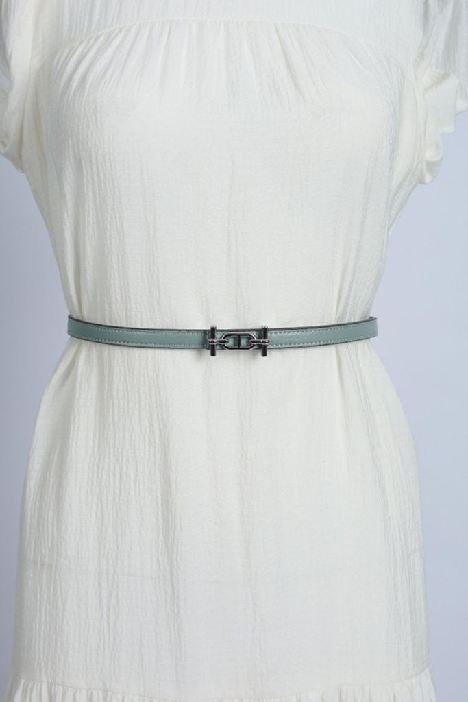 FDL5006 - Dây lưng da thời trang cao cấp 2 màu chốt cài kim loại có thể tháo rời - PANTIO