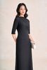 FDP73802 - Đầm dạo phố vải cotton dáng chữ A cổ lệch tay lưgr thân váy phối nhún kèm phụ kiện kim loại tạo kiểu khoá thân sau - PANTIO