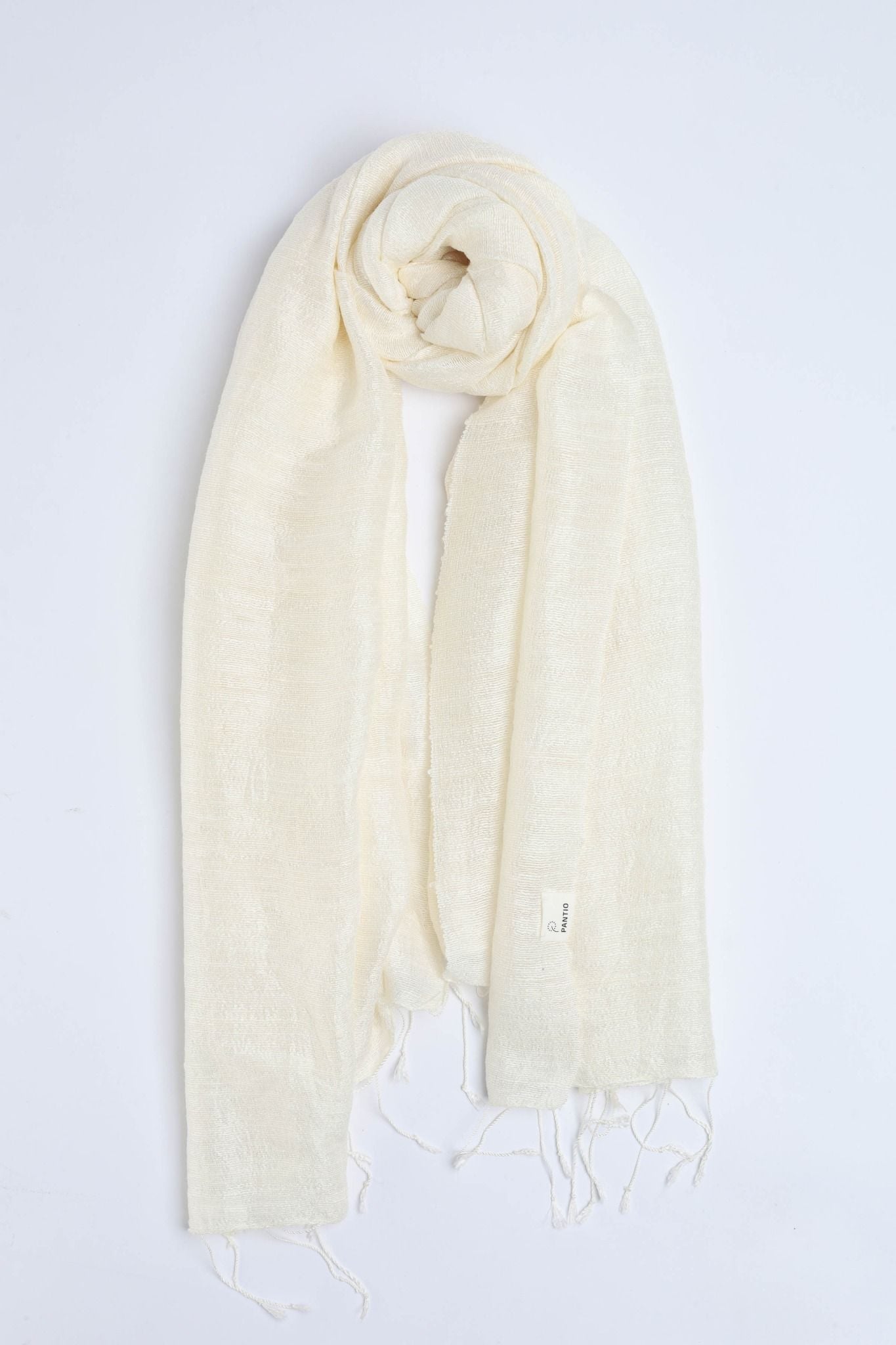 FKO128 - Khăn thời trang cao cấp chất liệu tơ tằm dáng dài có tua rua trang trí - PANTIO