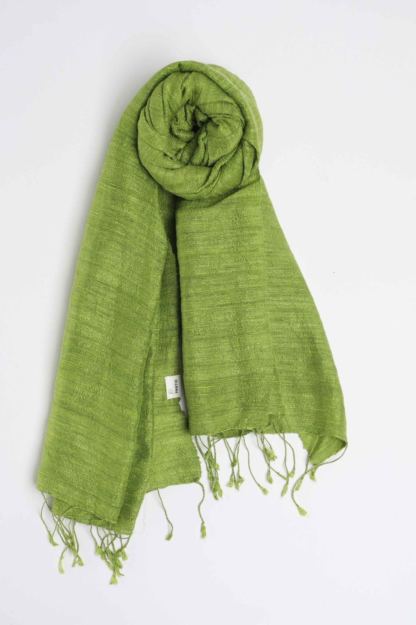 FKO128 - Khăn thời trang cao cấp chất liệu tơ tằm dáng dài có tua rua trang trí - PANTIO