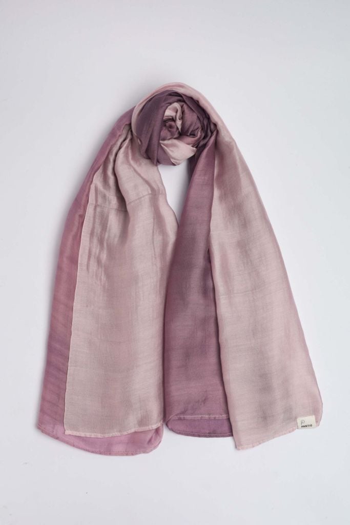 FKO129 - Khăn thời trang cao cấp dáng dài chất liệu tơ tằm màu ombre - PANTIO