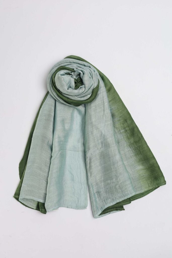 FKO129 - Khăn thời trang cao cấp dáng dài chất liệu tơ tằm màu ombre - PANTIO