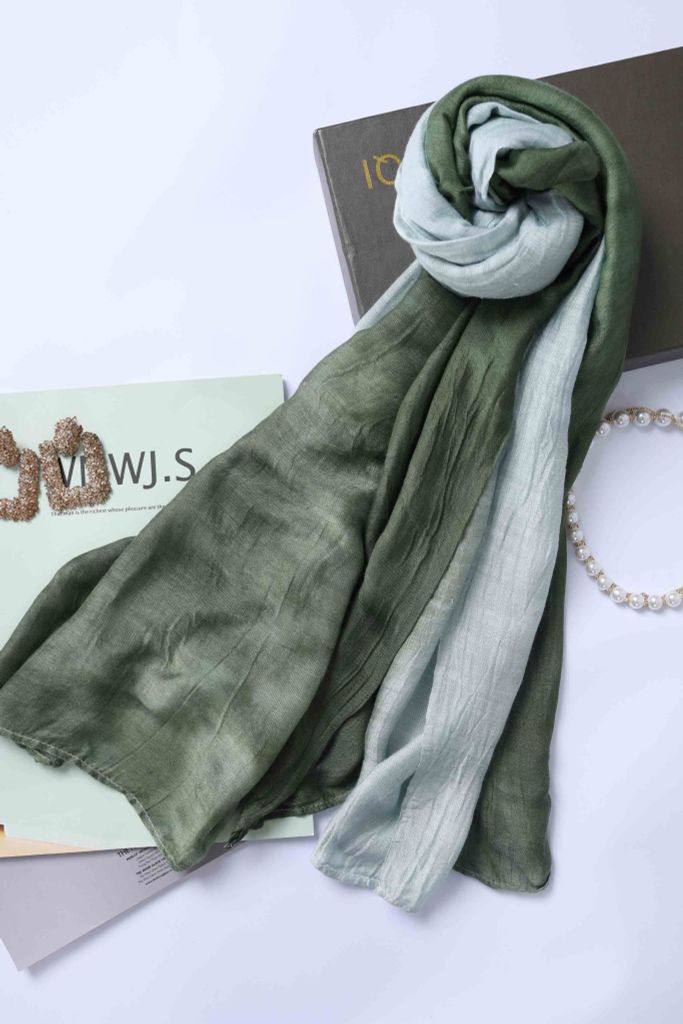 FKO129 - Khăn thời trang cao cấp dáng dài chất liệu tơ tằm màu ombre - PANTIO