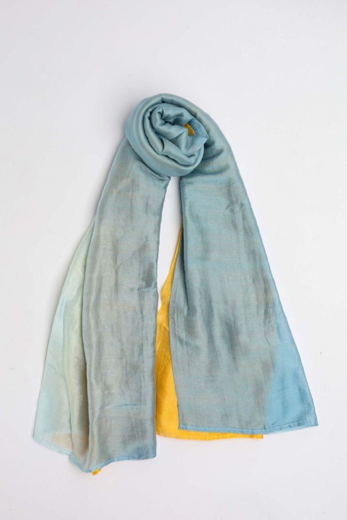 FKO129 - Khăn thời trang cao cấp dáng dài chất liệu tơ tằm màu ombre - PANTIO